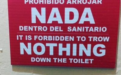 throw nothing toilet